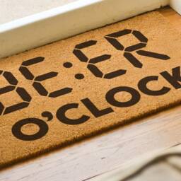 Beer O'clock Father's Day Mat - Fathers Gift Funny Door Personalized Gifts For Him Friends Family - thumbnail 2