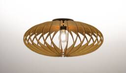 Elipse Wood Flush Mount Ceiling Light Plywood Chandelier - thumbnail 1