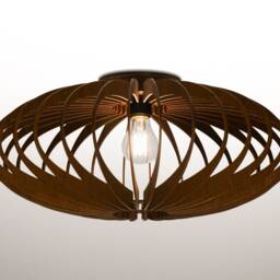 Elipse Wood Flush Mount Ceiling Light Plywood Chandelier - thumbnail 2