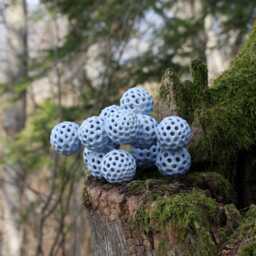 Handmade Blue Porcelain Sculpture - thumbnail 3