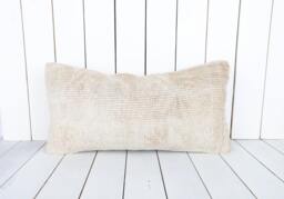 Vintage Turkish Kilim Lumbar Pillow Cover 12x24 Inch, Handmade - thumbnail 1
