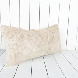 Vintage Turkish Kilim Lumbar Pillow Cover 12x24 Inch, Handmade - thumbnail 3