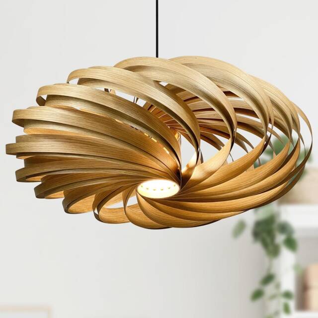 Veneria Wooden Lamp Made Of Oak, Pendant Handmade in Germany - image 1