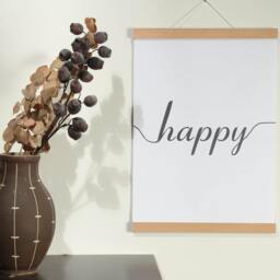 Poster Rail Din A 4 - 21 cm Beech - Din 0, 1, 2, 3, A4, A5, A6 Magnetic Gift With Magnets Wooden Frame Picture - thumbnail 1