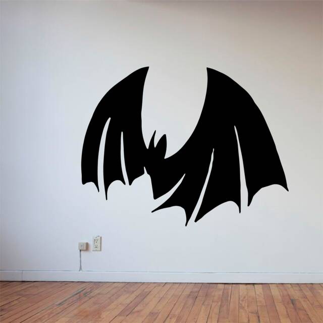 Vampire Bat Vinyl Wall Art, Decal, Sticker, Transfer, Mural, Decor, Rent Friendly, Interior, Exterior, Full Removable, - 0083 - image 1