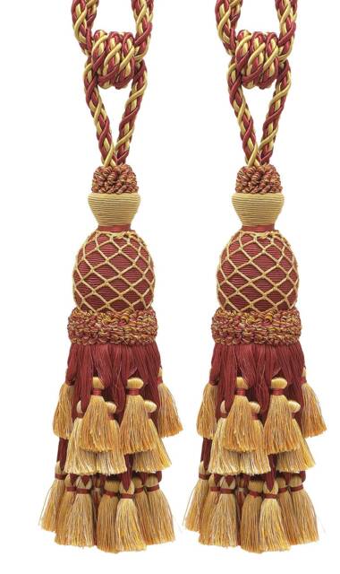 "D??copro Curtain Tassel Tieback, Length 11"" - 27.5cm, Spread 34" - image 1