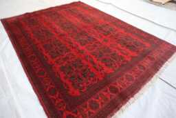 5x7 Ft Bukhara Afghan Handmade Geometric Genuine Rug, Khal Mohammedi Area Turkmen Oriental Living Room D??cor Carpet - thumbnail 1