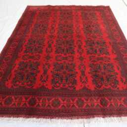 5x7 Ft Bukhara Afghan Handmade Geometric Genuine Rug, Khal Mohammedi Area Turkmen Oriental Living Room D??cor Carpet - thumbnail 2