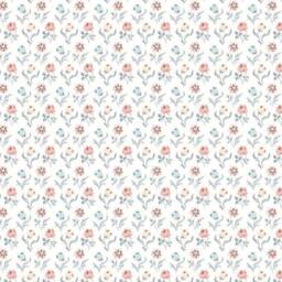 Liberty Petite Floral Crib Sheet Or Changing Pad Cover Pink, Blue, Peach - thumbnail 2