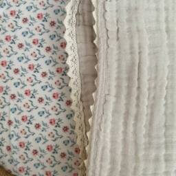 Liberty Petite Floral Crib Sheet Or Changing Pad Cover Pink, Blue, Peach - thumbnail 3