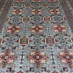 8x11 Gray Color Bokhara Rug - 2.50x3.00 Kids Room Luxury Area Turkish Fine Quality Afghan - thumbnail 3