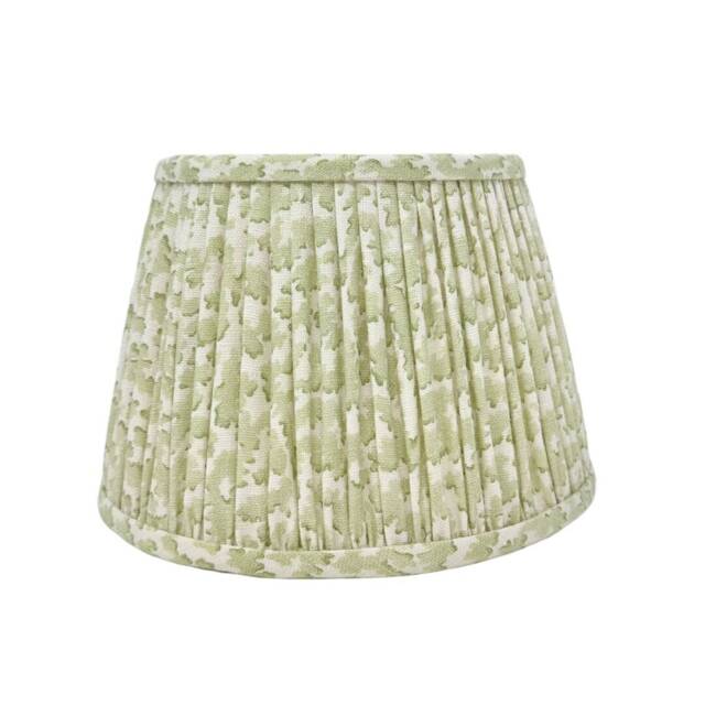 Gathered Lampshade - Linen Various Colours Flat Bottom Lamp Or Pendant Light - image 1