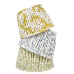 Gathered Lampshade - Linen Various Colours Flat Bottom Lamp Or Pendant Light - thumbnail 4