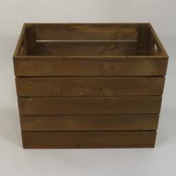 Rustic Wooden Storage Box - Large Toy & Log Organizer - thumbnail 2
