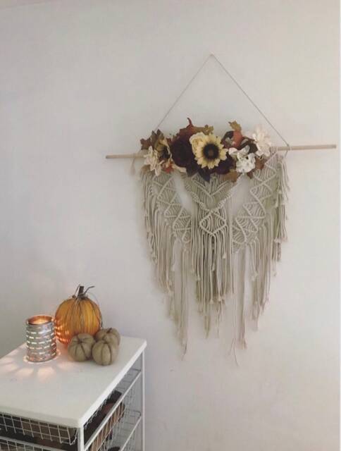 Fall Floral Macrame Wall Hanging - image 1