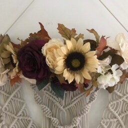 Fall Floral Macrame Wall Hanging - thumbnail 4