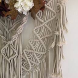 Fall Floral Macrame Wall Hanging - thumbnail 2