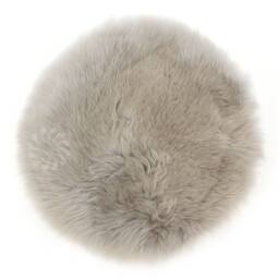 Seat Cover/Pad Made Out Of Natural Lambskin Sheepskin Colour Platinum Grey 40cm - thumbnail 1