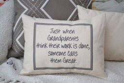 1 Great Grandparent Gift, Mother's Day Personalized Pillow, Grandparent Announcement, Pregnancy Reveal, Hard To Buy For, Baby Announcement - thumbnail 1