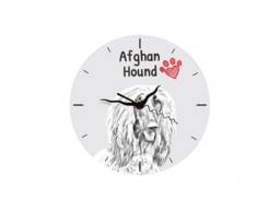 Afghan Hound, Free Standing Mdf Floor Clock With An Image Of A Dog - thumbnail 1