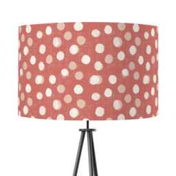 Pink Polkadot Lampshade 20cm 25cm 30cm 35cm 40cm Drum Lamp Shade - Modern Shade, Blush Handmade Home Decor Ceiling Table - thumbnail 1
