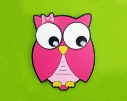 Funny Owl - Moving Eyes Wall Clock - thumbnail 1