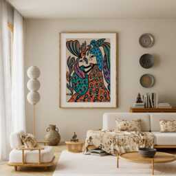 Baya Mahieddine Art Print Algerian Artist Exhibition Wall Decor - thumbnail 2