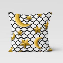 Ramadan Mubarak Pillow Cover, Muslim Cushion Islamic Case, Eid Al Fitr Home Decoration, Kareem - thumbnail 3