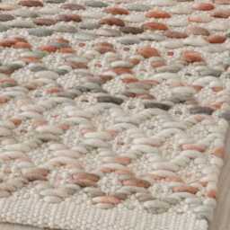 Handwoven Wool Rug Felted Indian Throw, Custom Size Available - thumbnail 4
