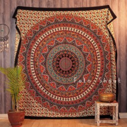 Mandala Intricate Boho Tapestry Paisley Design Indian Wall Hanging - thumbnail 2