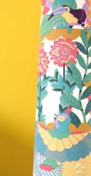 Tall Tropical Bird Lampshade Conical Or Cylindrical Shape, Scandinavian Fabric, Rainforest Paradise Pattern - thumbnail 2