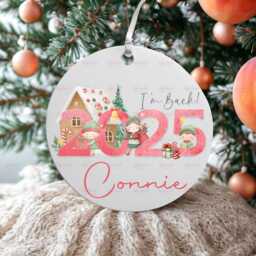 Personalised Kids Christmas Decoration - Daughter Gift Custom Bauble For Boys & Girls Stocking Filler Eve Box - thumbnail 1