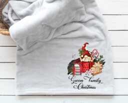 Christmas Blanket - Cozy Family Name Blanket Free Personalisation