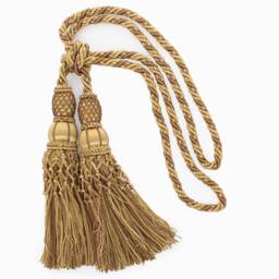 "D??copro Curtain & Drapery Double Tassel Tieback, Length 10"" - 25cm, Spread 38" - thumbnail 2