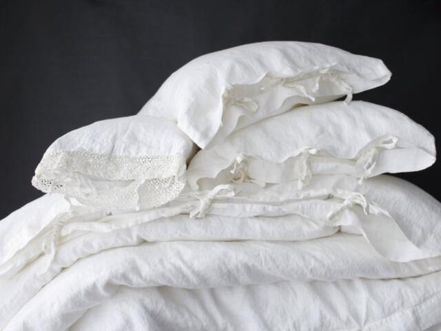 Linen Duvet Cover Set Of Duvet Cover & Pillowcases With Ties. Pure French Linen Bedding Set. Mooshop New 28 - image 1