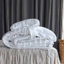 Linen Duvet Cover Set Of Duvet Cover & Pillowcases With Ties. Pure French Linen Bedding Set. Mooshop New 28 - thumbnail 2