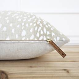 Antelope Pillow Cover Fawn Animal Print 20 X Designer Decorative - Evelyn - thumbnail 2