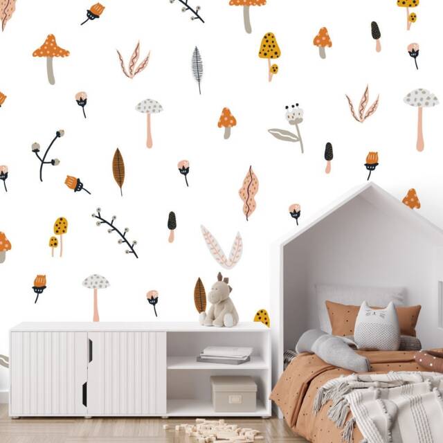 Woodland Wall Decals PVC-Free Nursery & Bedroom Stickers - 64 Pack - image 1