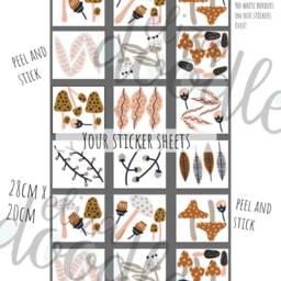 Woodland Wall Decals PVC-Free Nursery & Bedroom Stickers - 64 Pack - thumbnail 2