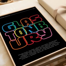Personalised Glastonbury Print - Festival Custom Poster Music House Graphic Wall Decor Funky - thumbnail 2