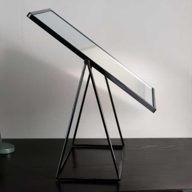 Black Vanity Mirror Adjustable Free Standing Makeup Mirror - image 1