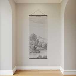 Classic Toile De Jouy Tapestry - Wall Hanging Unique Art - thumbnail 2
