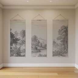 Classic Toile De Jouy Tapestry - Wall Hanging Unique Art - thumbnail 3