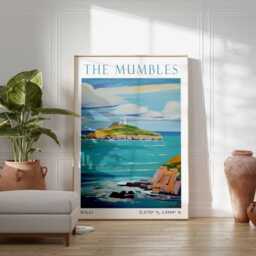 The Mumbles Wales Art Print - Coastal Wall Art, Swansea Travel Poster, Seaside Home Decor, Welsh Town Poster - thumbnail 2