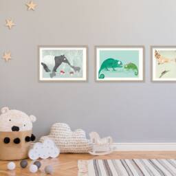Poster Lion, A4, Illustrations, Animal Poster, Birthday, Children's Birthday - thumbnail 3