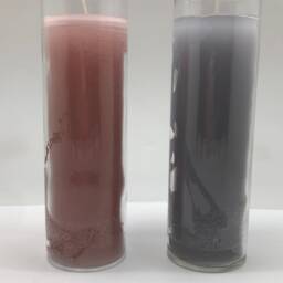 Light Gray Candle - 7 Day Ritual Burn Hand-Poured Pagan Ceremony Wicca Sacred - thumbnail 2