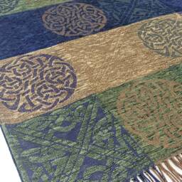 Calzeat Made in Scotland Jacquard Woven Celtic Knot Clansman Throw - thumbnail 2