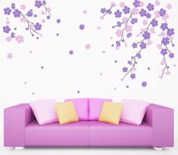 Cherry Blossom Tree Wall Decal Stickers For Bedrooms Decals Baby Room Designs Art By Decalisland - Sd 041 - thumbnail 1