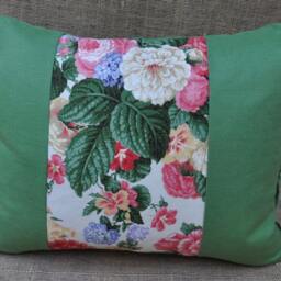 Custom Designed Pillows With Floral Band - thumbnail 3