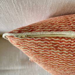 Fermoie Popple Cushion in Orange/Pink, Scatter Cushions, Accent Cushion, 40x40cm - thumbnail 4